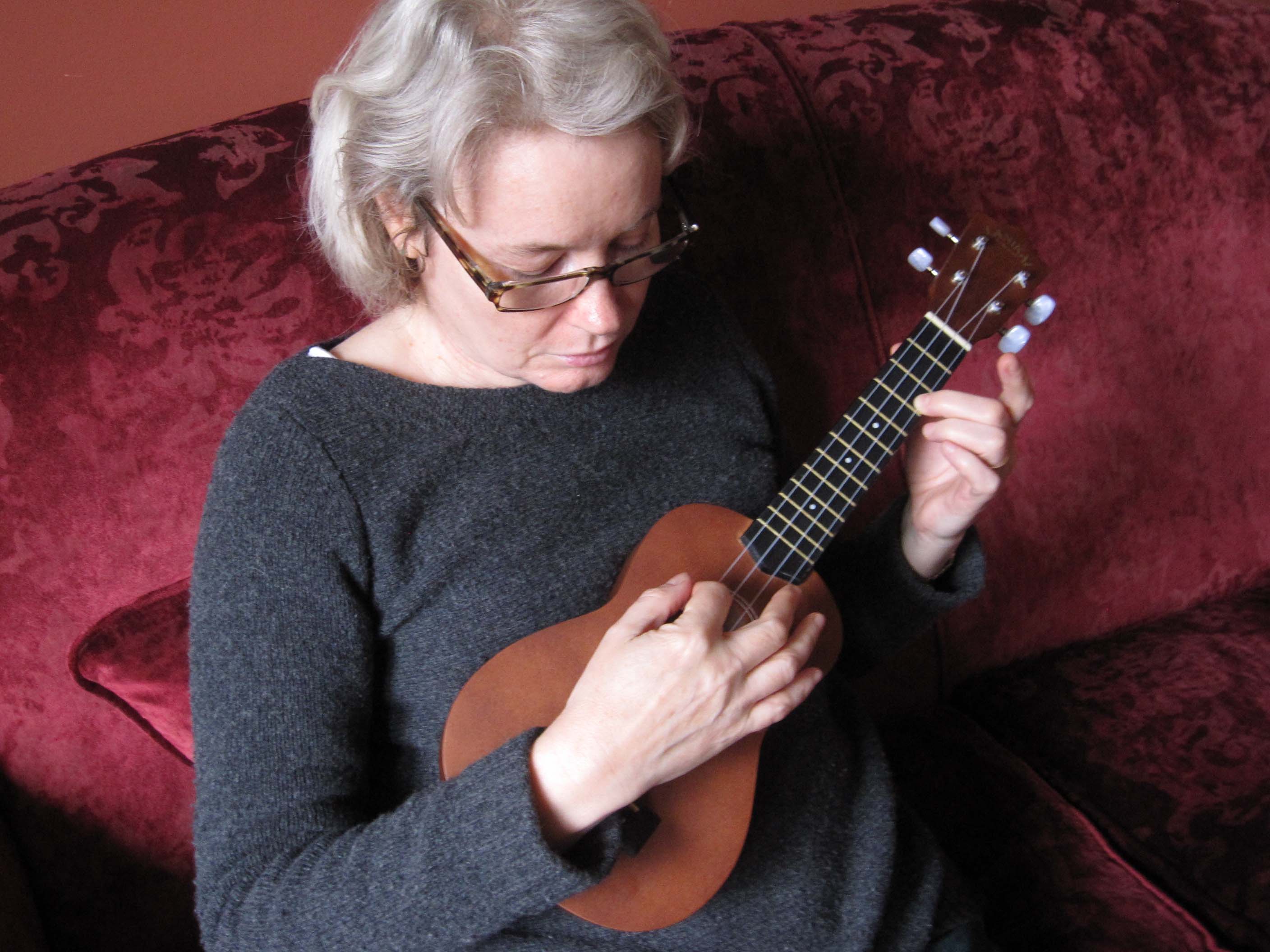 Allie with ukulele